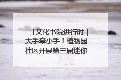 文化书院进行时｜大手牵小手！植物园社区开展第三届迷你马拉松活动